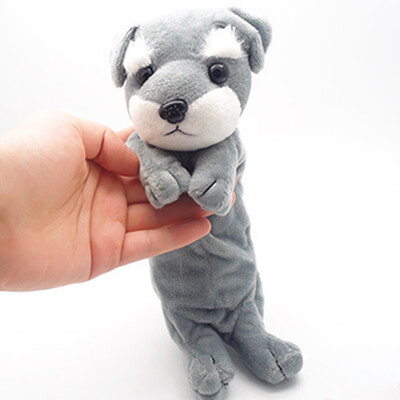 

Cartoon Plush 3D Dog Pencil Case Animal Pen Zipper Bag Kids School Stationery