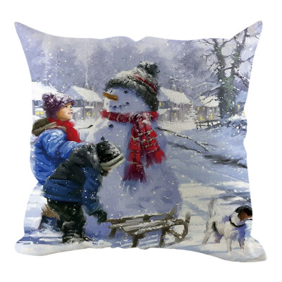 

〖Follure〗Christmas Pillow Cover Pillowcases Decorative Sofa Cushion Cover Home Decoration