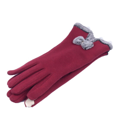 

2019 New Winter Autumn New Fashion Gloves Touchscreen Women& Winter Outdoor Sport Full Finger Gloves Cashmere Stitching Glove