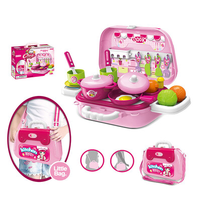 

YIWULAKitchen Little Kitchenware Shoulder Bag Kids Mini Playset Dollhouse Children Toy