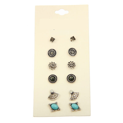 

Hot Personality Ball Super Cute Best Sets Round Crystal Round Square Ball Square Simple Gifts Earrings Earring Sets