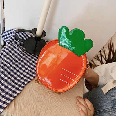 

Children Cute Cartoon Fruit Shape Pattern Cross-body Handbag Fashion Girls Kids PU Shoulder Messenger Bag