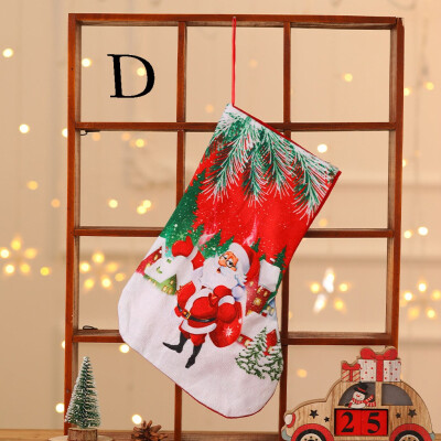 

Toponeto Christmas Stockings Mini Socks Santa Candy Gift Bag Christmas Tree Decorations