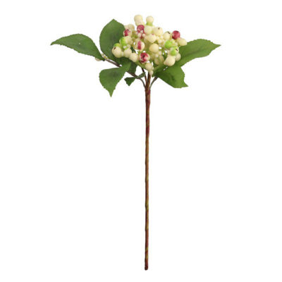 

Artificial Berry branch silk flower Christmas Berries Branch fake flower fruit home decoration single happy berry