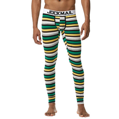 

Gobestart Mens Cotton Letter Printed Skinny Slim Fit Warmth Long Leggins Comfy Trousers