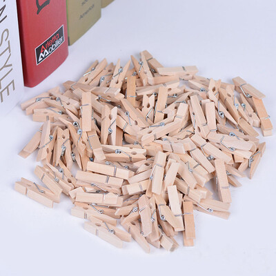 

Natural wooden clothe photo paper peg clothespin craft clips