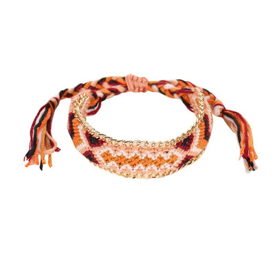 

Woven Rope String Hippy Boho Embroidery Cotton Friendship Bracelets For Women