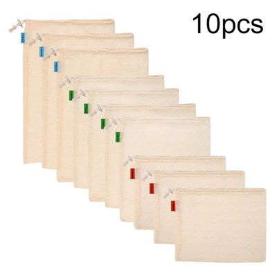 

Reusable Large Capacity Mesh Shopping Bag Food Storage Pouch Fruit Goods Handbag