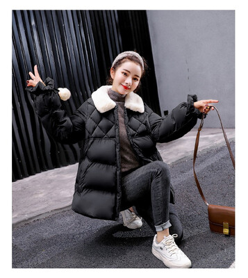 

Short down coat bread padded jacket cotton jacket cotton suit 90320