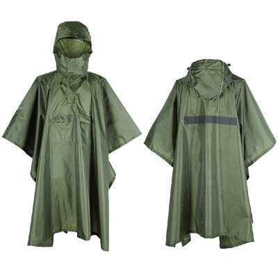 

Men Women Raincoat Waterproof Rainwear Rainproof Poncho with Reflective Stripe