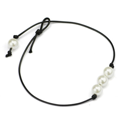 

Manual Natural Pearl Pendant Necklace Women Clavicle Chain Clothes