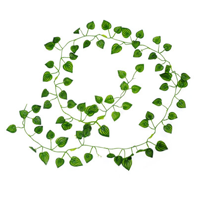 

2m Artificial Plants Creeper green leaf Ivy vine Wedding Decor DIY Hanging Garland Artificial Flowers