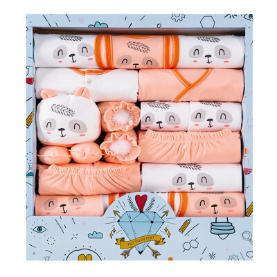 

18Pcs Infant Sets Baby Boy Girl Autumn Warm Pajamas Sleepwear Cartoon Pattern Hat Socks Clothes Sets