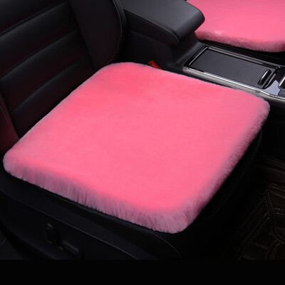 

Premium Sheepskin Car Seat Cushion Cover Soft Warm Winter - Beige Universal Fit