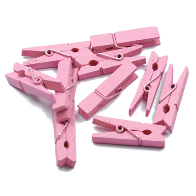 

50 pcs Natural Colored Wooden Clip Clothespins Photo Paper Peg Pin For Art Craft Decoration