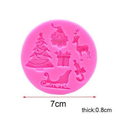 

Christmas Silicone Mold Cake Tools Cake Mold Christmas Santa Claus Fondant Baking Cookie Cookies Decorating DIY Tools