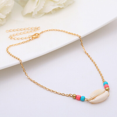 

Shell Choker Necklaces Bohemia Hawaii Handmade Shell Necklace Cowrie Beaded Seashell Necklaces Summer Beach Jewelry for Women