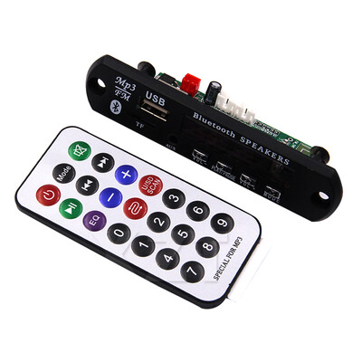

Wireless Bluetooth 12V MP3 Card Reader Decoder Board FM Audio Module USB TF Radio PCBA Car Accessories