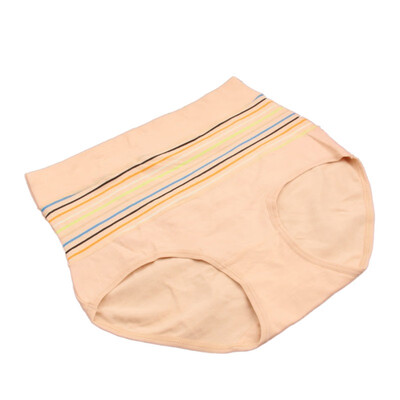 

High Waist lady Underwear Striped Cotton Knickers Female Panties Ropa Interior Femenina Women Panties