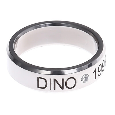 

Kpop Seventeen Same Heel Letter Lettering Ring Unisex Pair Titanium Steel Ring Hot Gift