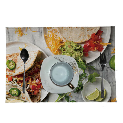 

Toponeto Creative Mexican Burrito Placemat Home Kitchen Restaurant Bar Placemat