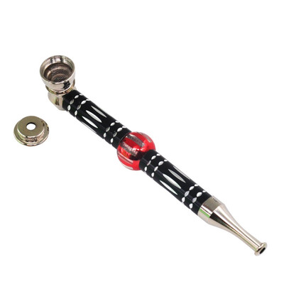 

Quality Metal Pipes Portable Tobacco Pipe Weed Smoking Pipe Gift Mill Smoke Narguile Weed Grinder Smoking Set Cigarette Holder