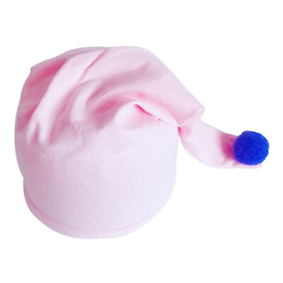 

Newborn Baby Hat Cotton Double-Layer Hand-Tailed Hat Hair Ball Caps Toddler Girls Sleep Tire Caps Child Cap