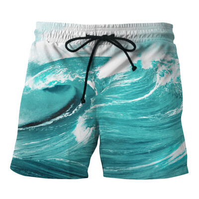 

Gobestart Mens Casual Printed Beach Work Casual Men Short Trouser Shorts Pants