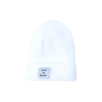 

Children Winter Warm Cap Boys Girls Cute Autumn Winter Warmer Kids Baby Letter Print Hats Wool Hemming Caps