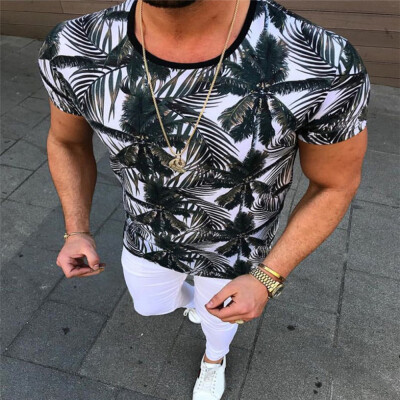 

Fashion Mens Casual Slim Fit Casual Short Sleeve Tee Tops T-shirt Blouse MXL