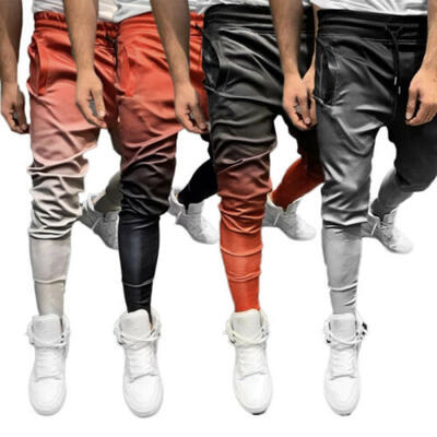 

New Mens Slim Fit Tracksuit Bottoms Skinny Jogging Joggers Sweat Pants Trousers