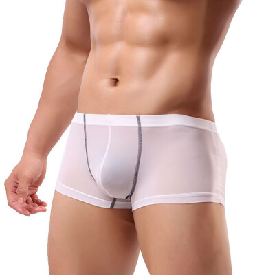 

Men Sexy Lingerie Short Underwear Breathable Low Waist Bulge Pouch Boxers Briefs