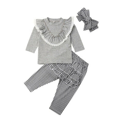 

Toddler Baby Girl Clothes Sweatshirt Top Pants Infant Outfits Sets Tracksuit