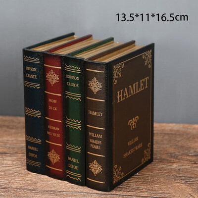 

Wood Vintage Decorative Fake Book Hiddien Secret Storage Box Book Shelf Gifts