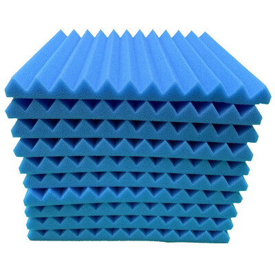

Toponeto 10Pcs Acoustic Foam Panel Sound Stop Absorption Sponge Studio KTV Soundproof