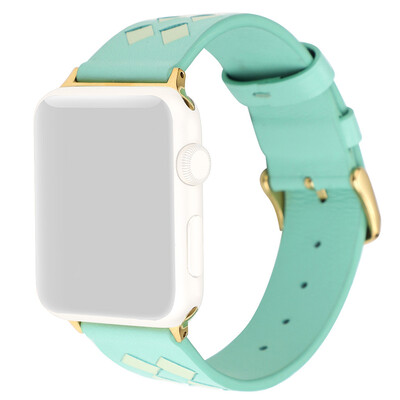 

〖Follure〗Premium Soft Leather Grid Sport Replaceable Band For Apple Watch 4321 3840mm