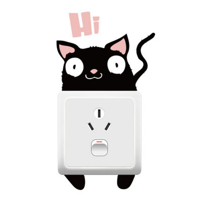

Cute Wall Stickers Kids Room Animal Switch Sticker Socket Decoration For Living Room