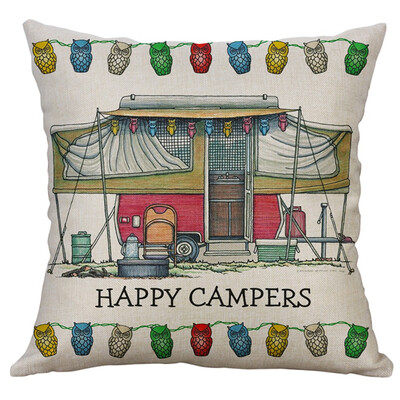 

〖Follure〗Simple Linen Creative Lovely Pillow Cover Pillow Cover Car Pillow Cover