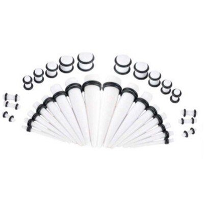

Acrylic earring Cute Tapers Gauges Ear Funny Punk Double Kit Plugs Stretching