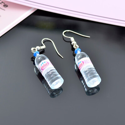 

Cute Women Alloy Mineral Water Bottle Earrings Dangle Ear Hook Earrings Jewelry