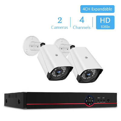

1080n Pro HD 4CH Video Security Digital Recorder 2pcs Analog Security Cameras HDD Not Included AU Plug