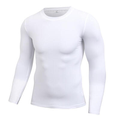 

Autumn Spring Men Long Sleeve Sports Compression Basketball Running Tops Tight T Shirts Fast Drying Fitness GYM Base Layer Tops