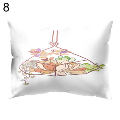 

Fresh Flower Cactus Throw Pillow Protector Case Cushion Cover Bedding Articles