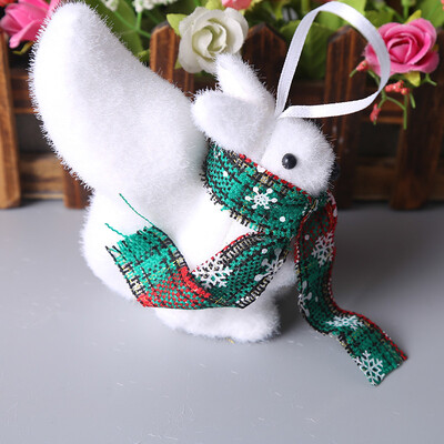 

Gobestart 1 Pcs Xmas Tree Pendant White Cute Bear Deer Foam Kids Gift Home