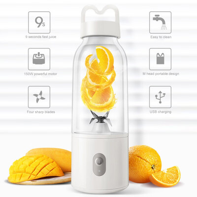 

100 Original Healthy Life Manual Juicer Portable USB Charging 4 Blade Juicer Smoothie Mixer Orange Lemon Fruit Juicer