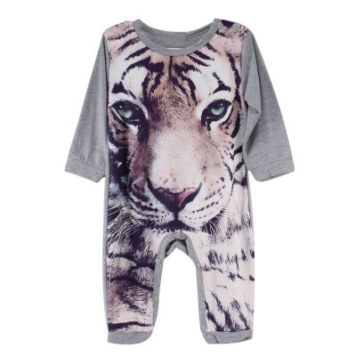 

Newborn Kids Baby Boys Girls Infant Romper Animal Printed Jumpsuit Clothes Outfit Sets 0-24M