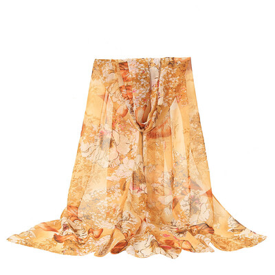 

Gobestart Fashion Women Flower Printing Long Soft Wrap Scarf Shawl Scarves