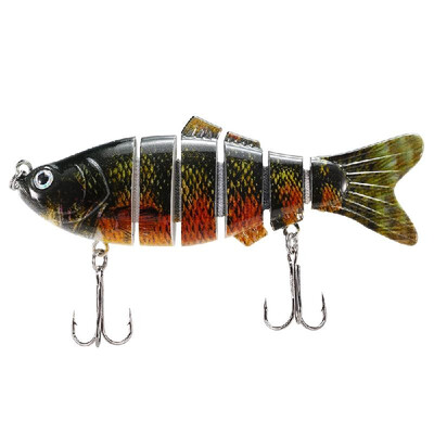 

10cm20g Lifelike 6 Jointed Sections Swimbait Fishing Lure Crankbait Hard Bait Fish Hook Fishing Tackle