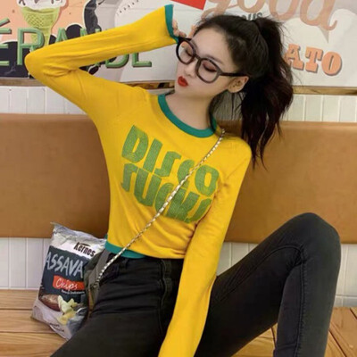 

Womens Sweaters 2019 New Fashion Letter Sweater Women Soft Knitted Ladies Sweater Winter Tops Pullover Jumpers Ladies