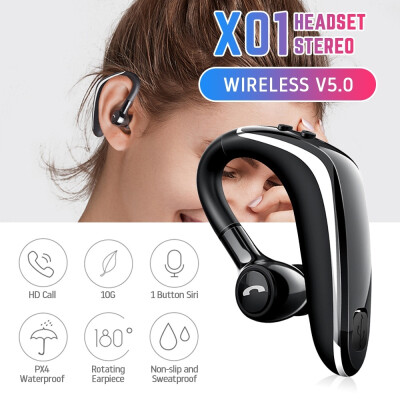 

New Wireless Bluetooth 50 Painless Sport Ear-hook Headset Business Bluetooth Earphone Noise Cancellation Earbuds with Mic